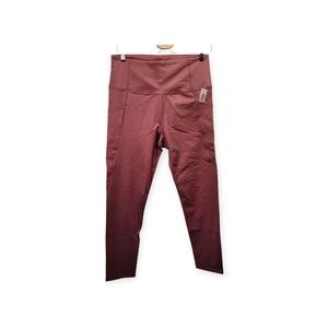 CORE 10 Women High-Waist Side-Pocket Yoga Comfort Legging Pink Size Large